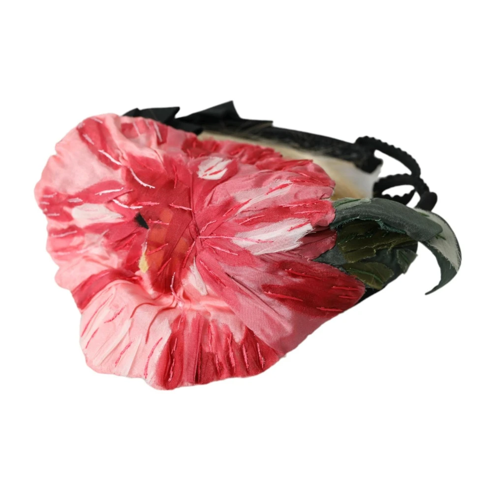 Dolce & Gabbana Zwart Viscose Haar Diadeem Hoofdband Multicolor Dames