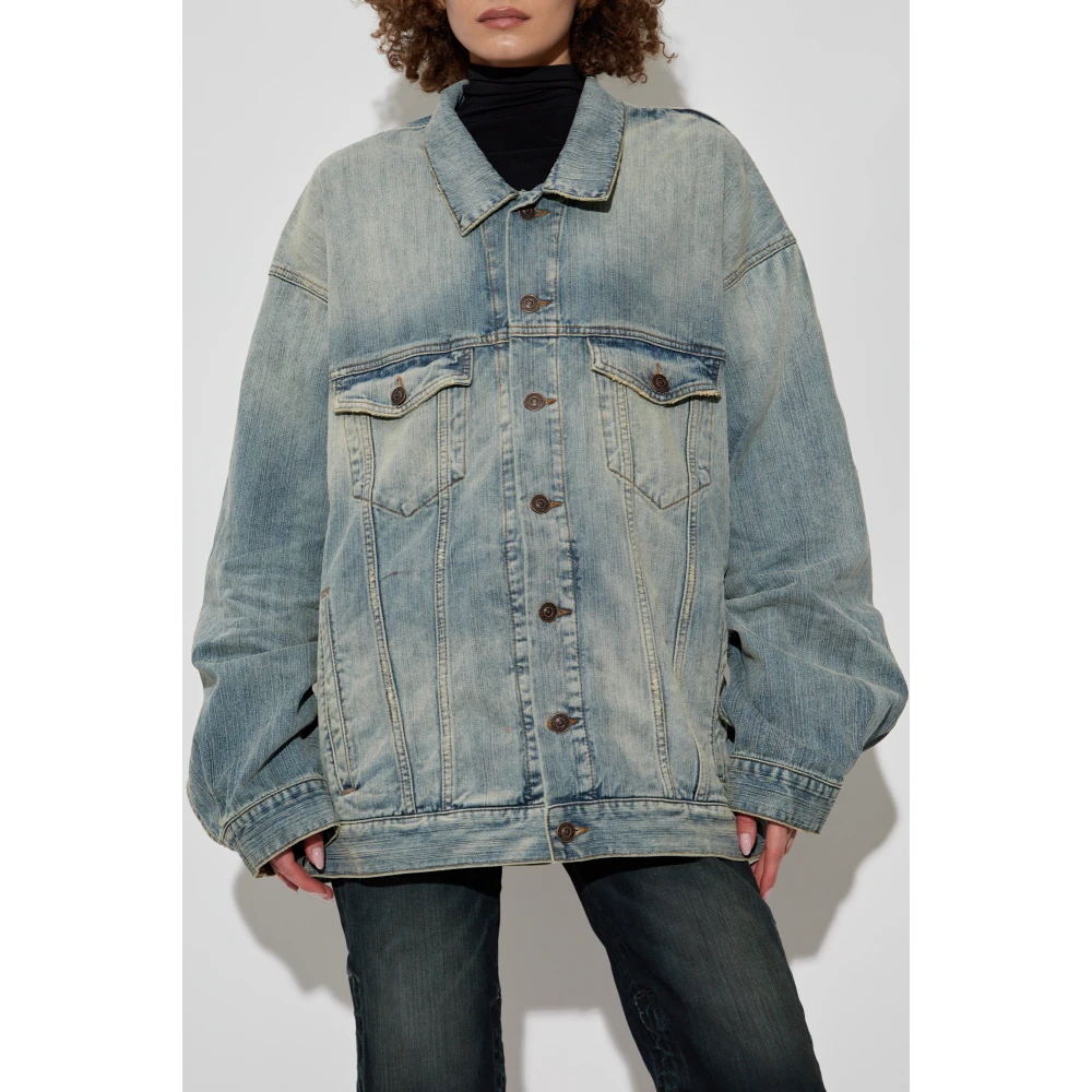 Balenciaga Denim jas Blue Dames