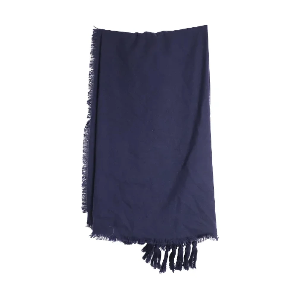 Chloé Pre-owned Wool scarves Blue Dames