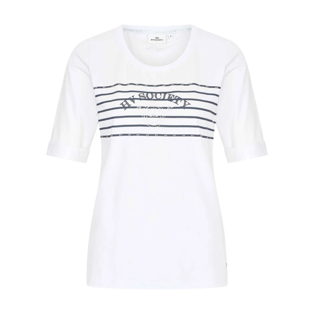 HV Polo T-shirt 0403103625 Nori White Dames
