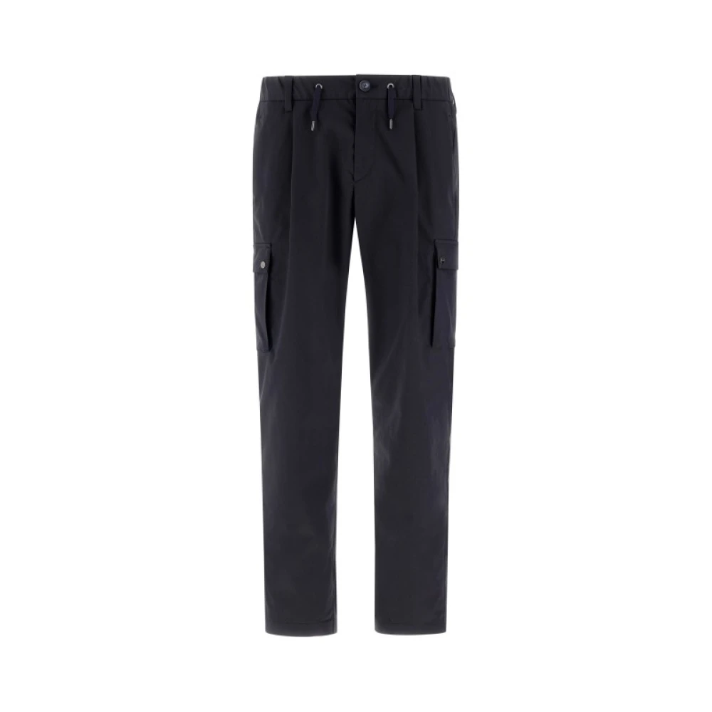 Herno Sportieve Broek Blue Heren