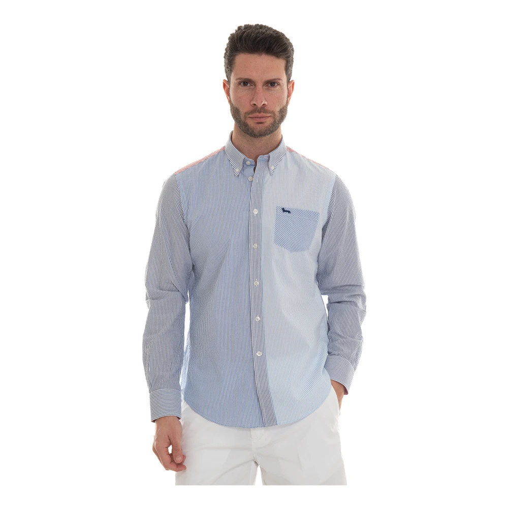 Harmont & Blaine Patchwork Button-Down Casual Shirt Multicolor Heren