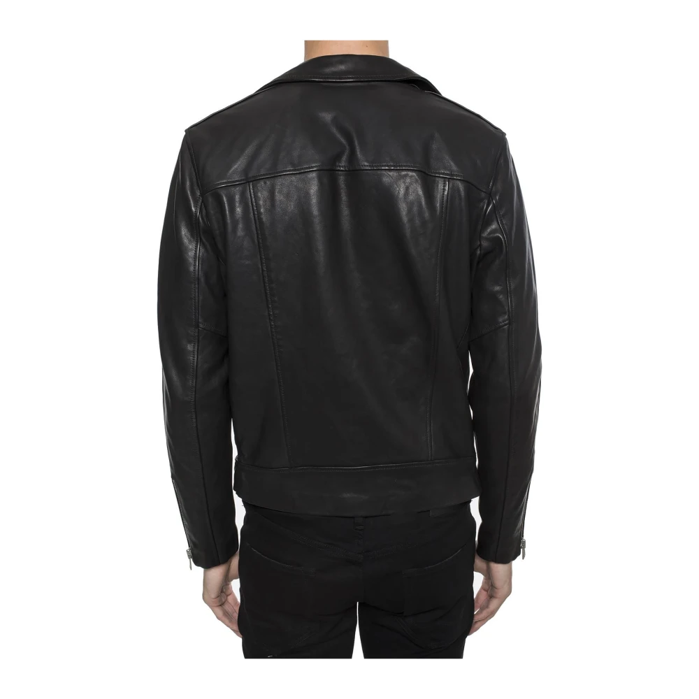 AllSaints Wick Bikerjack Black Heren