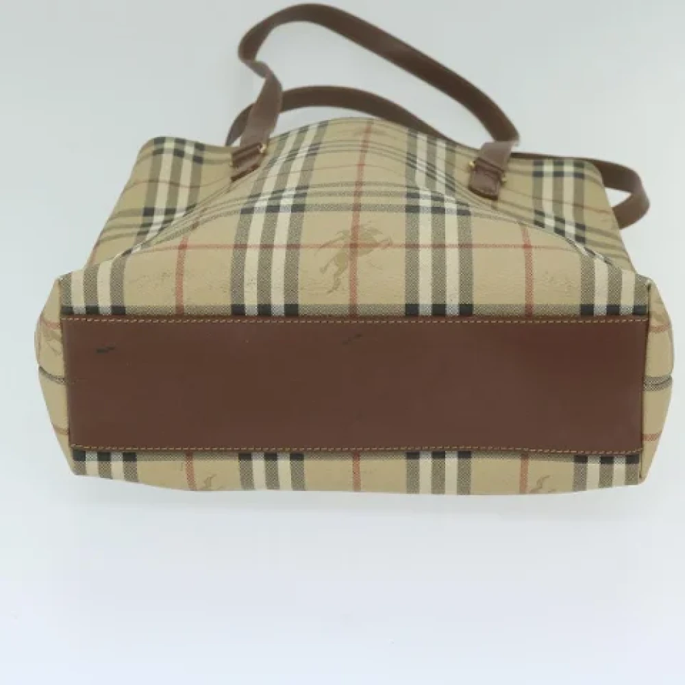 Burberry Vintage Pre-owned Leather shoulder-bags Beige Dames