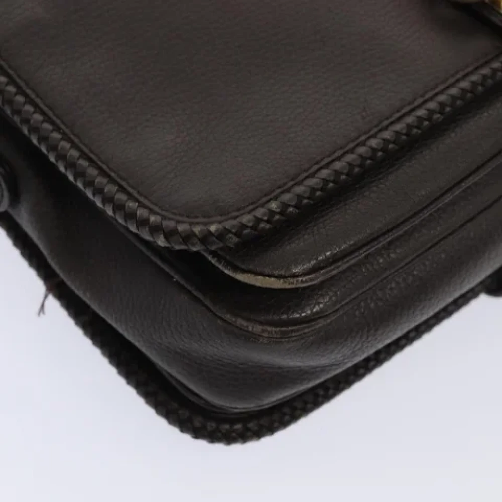 Gucci Vintage Pre-owned Leather shoulder-bags Brown Dames