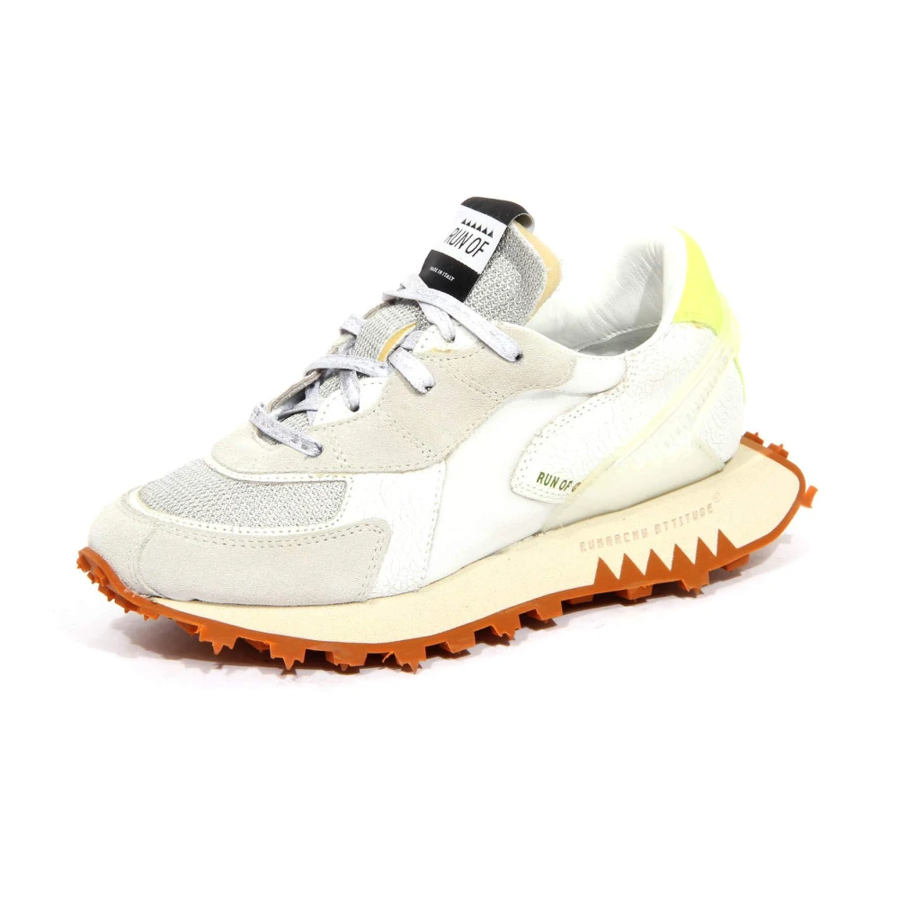 Run Of Women's Multicolor Sneakers, 3 Uk, Vintage Effect Bodrum Shoes