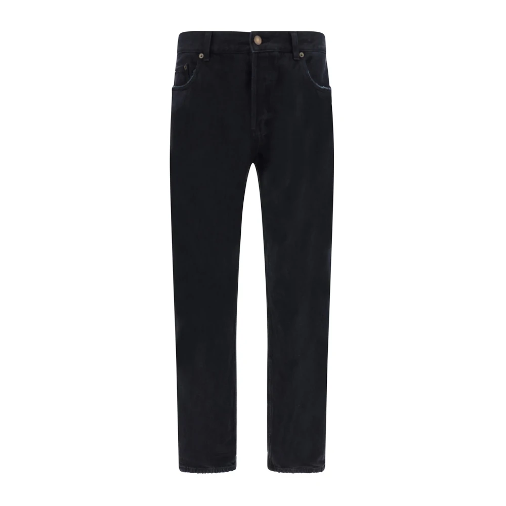 Saint Laurent Relaxed Straight Jeans Black Heren