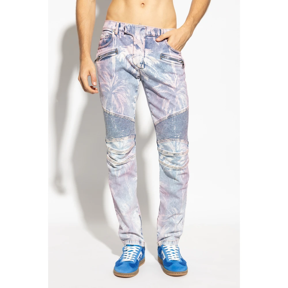 Balmain Jeans in slimme stijl Pink Heren