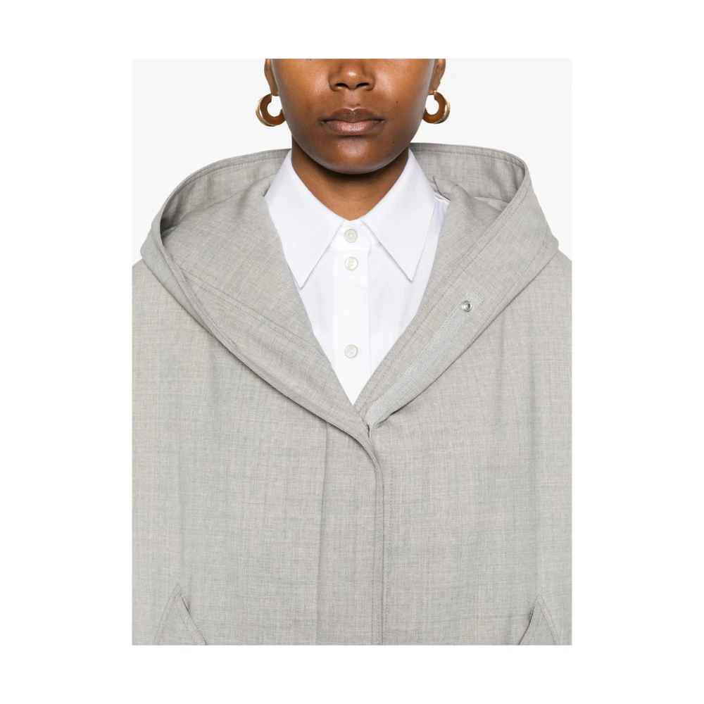 Armarium Lichtgrijs Klassieke Hooded Buitenkleding Gray Dames