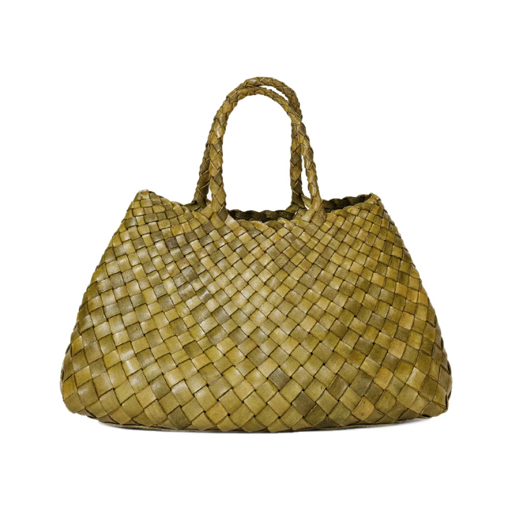 Dragon Diffusion Groene Leren Handtas Green Dames