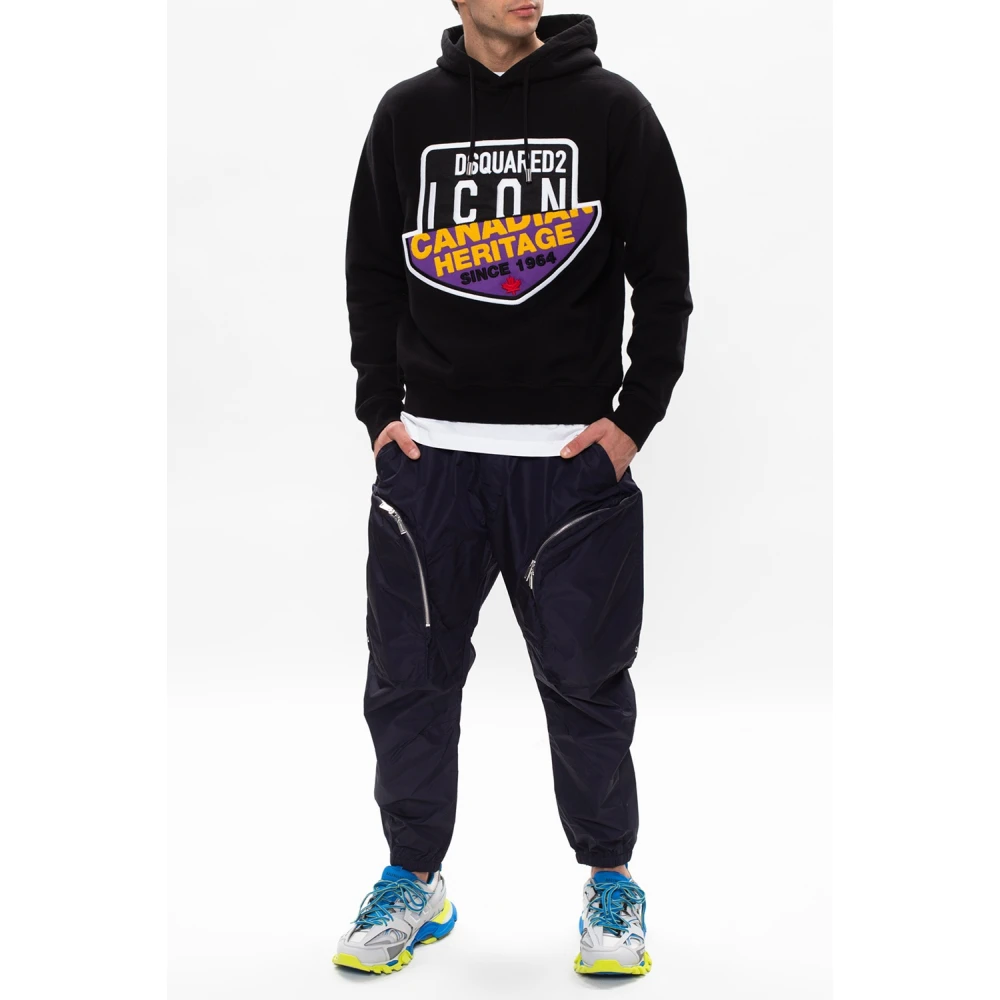 Dsquared2 Canadese Icon Hoodie Black Heren