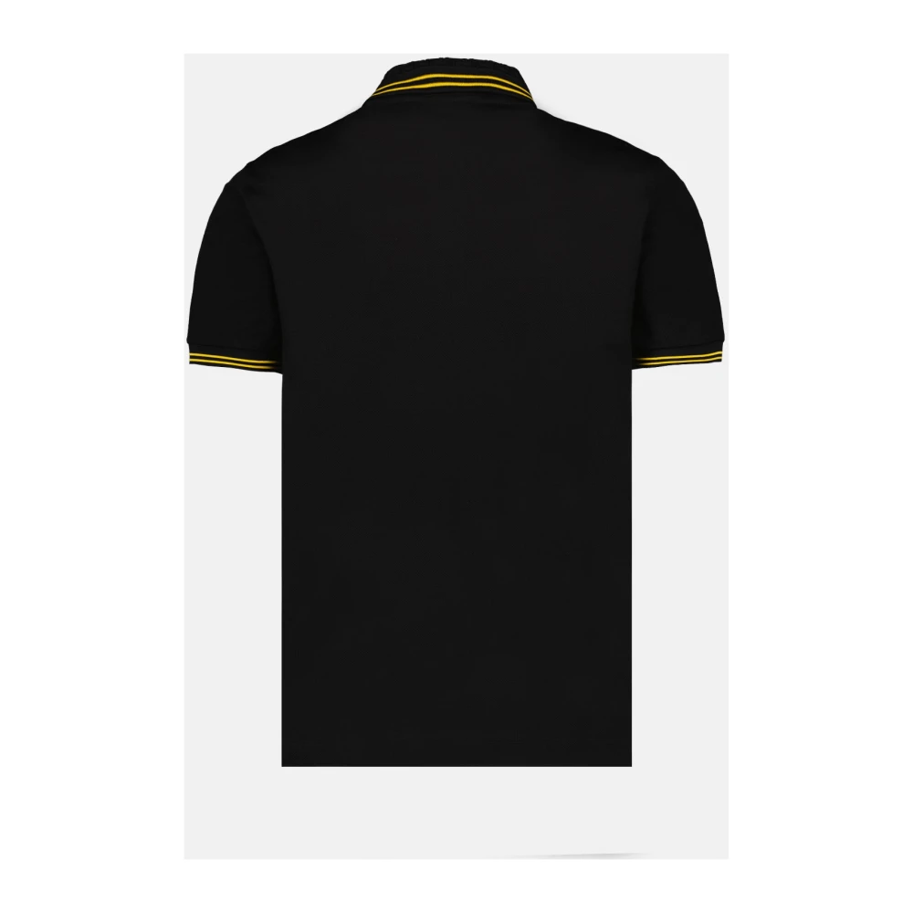 Versace Klassiek Poloshirt met Geborduurd Medusa Logo Black Heren