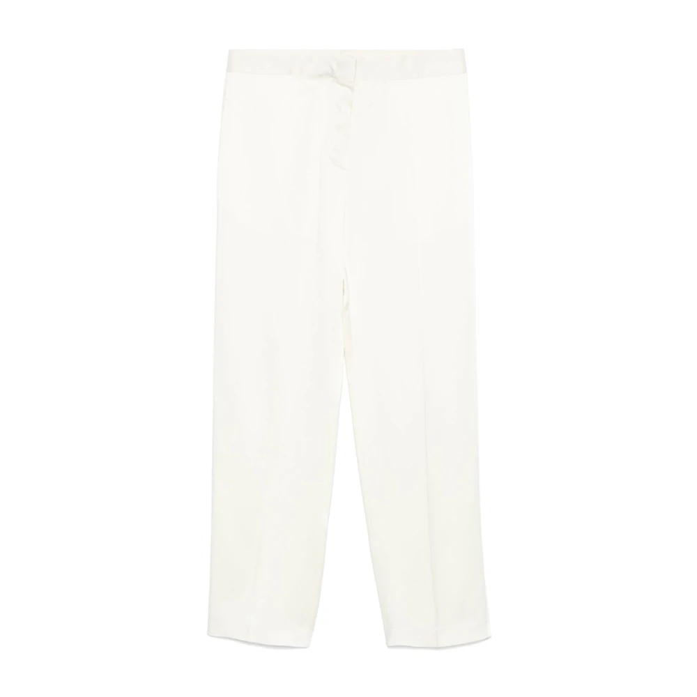 Jil Sander Natuurlijke broek met verborgen sluiting Beige Dames
