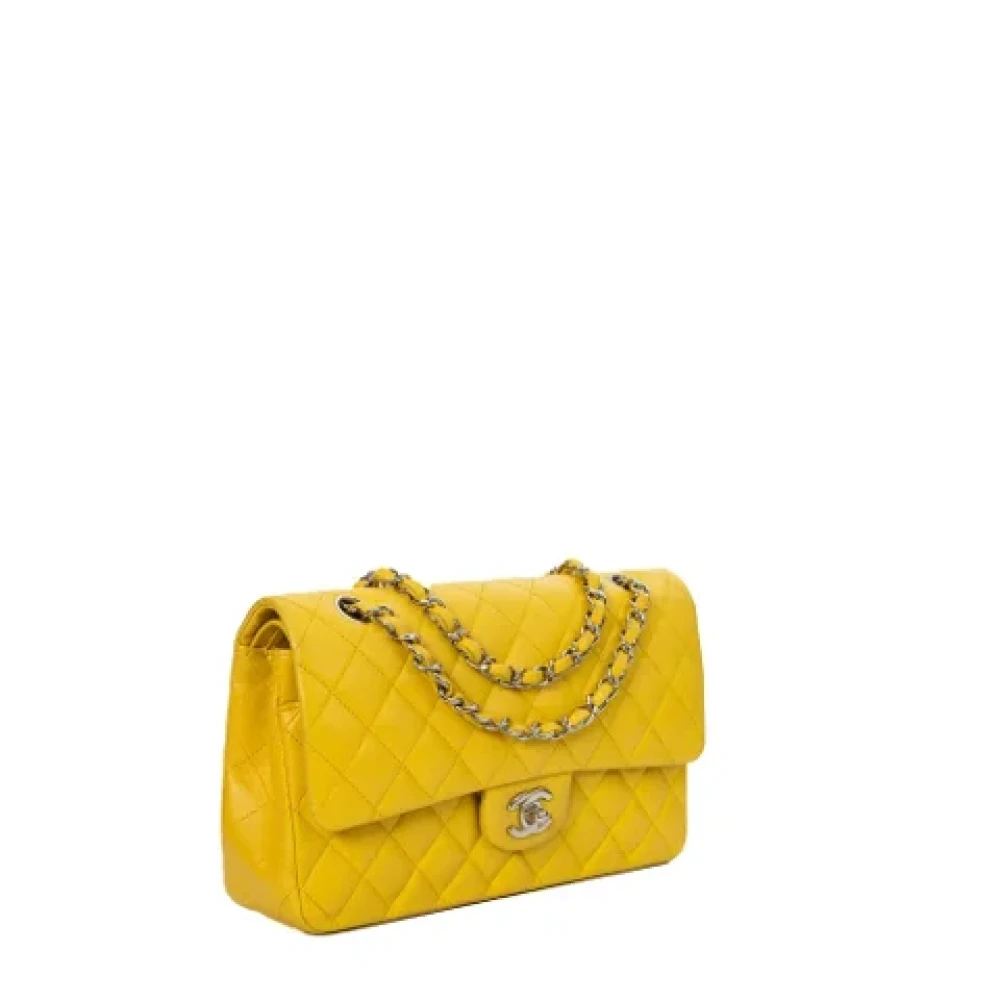 Chanel Vintage Pre-owned Leather chanel-bags Yellow Dames