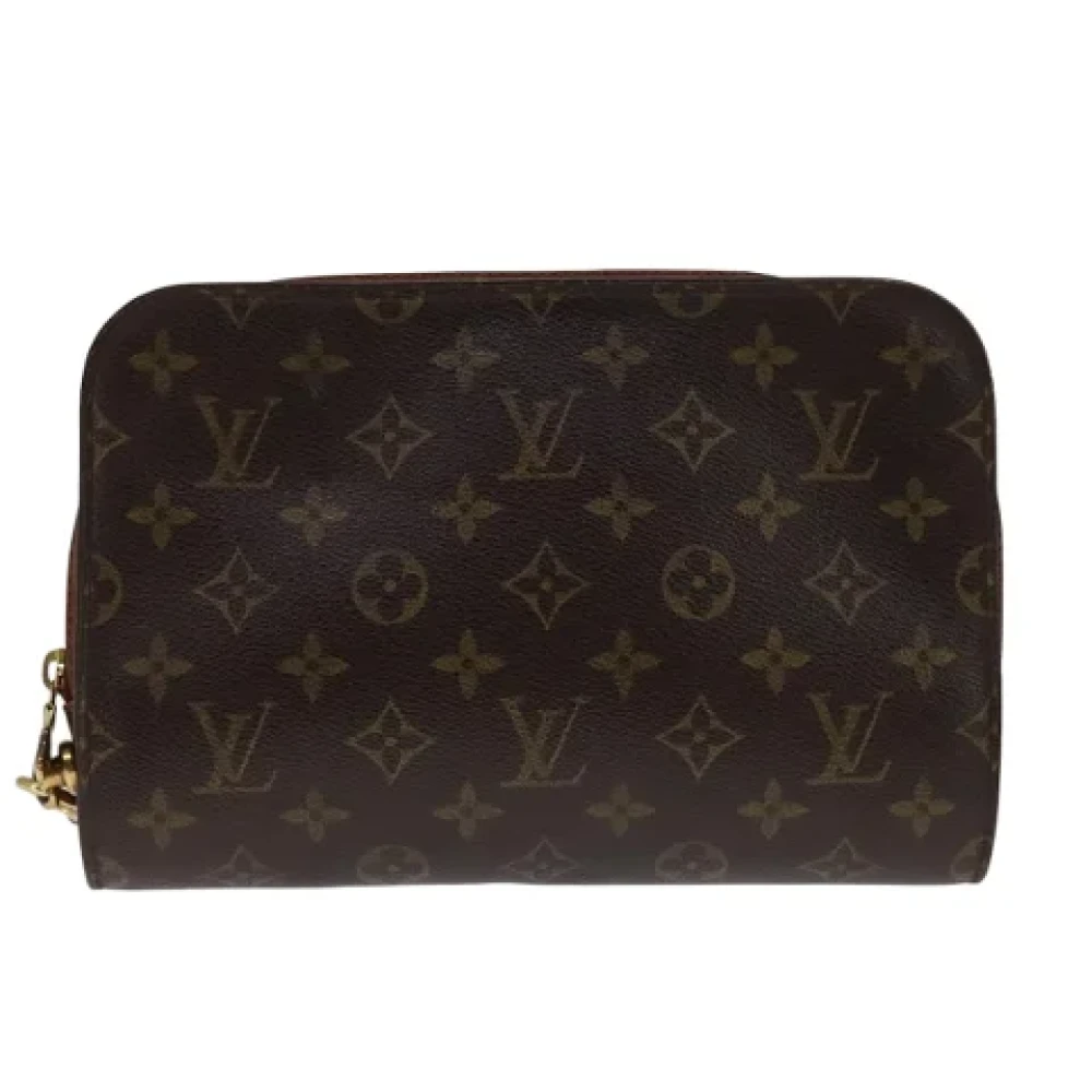 Louis Vuitton Vintage Pre-owned Canvas clutches Brown Dames