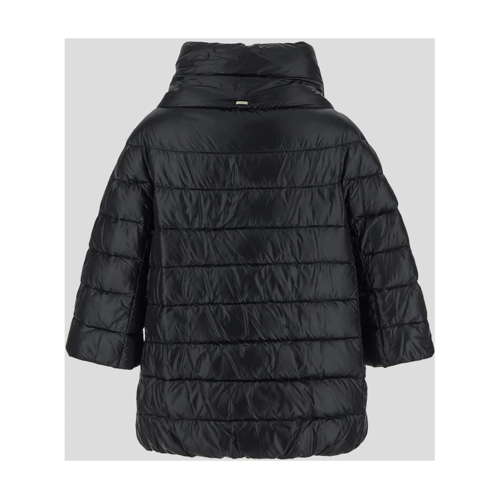 Herno Gewatteerde nylon jas Black Dames
