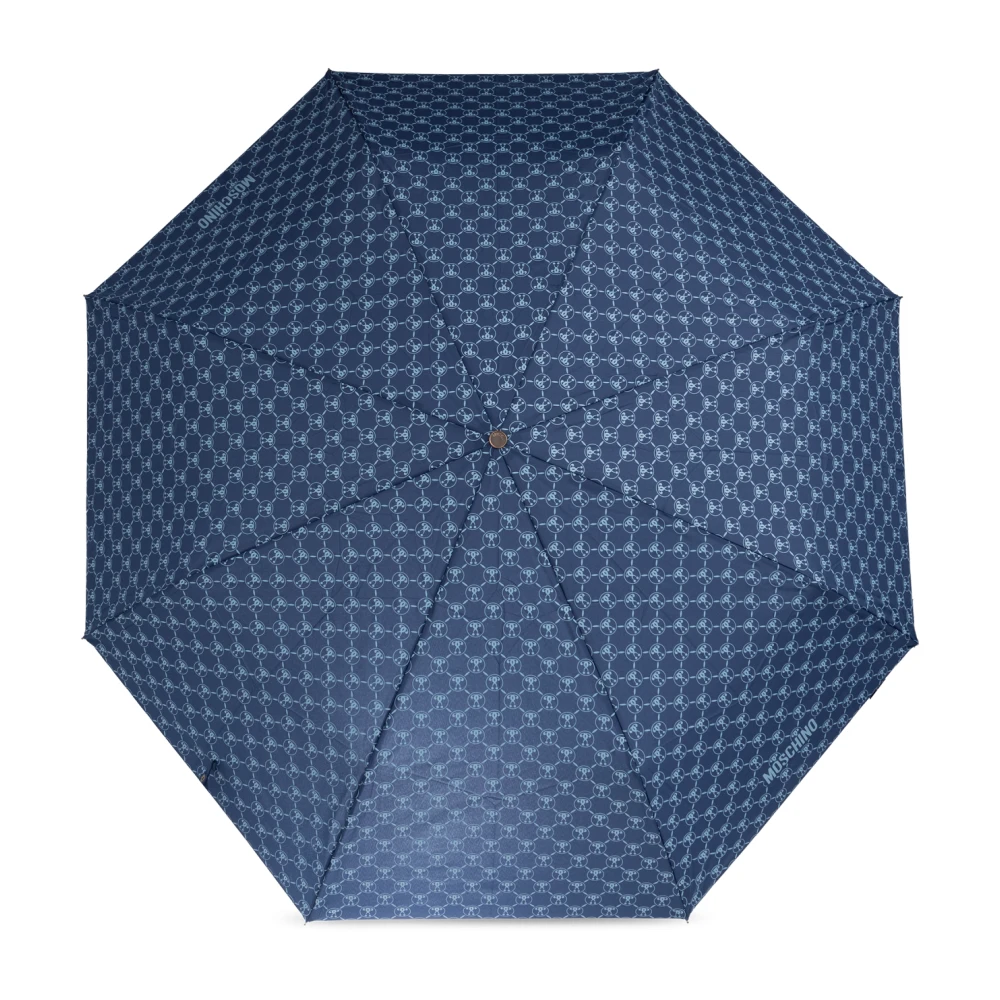 Moschino Paraplu met logo Blue Unisex
