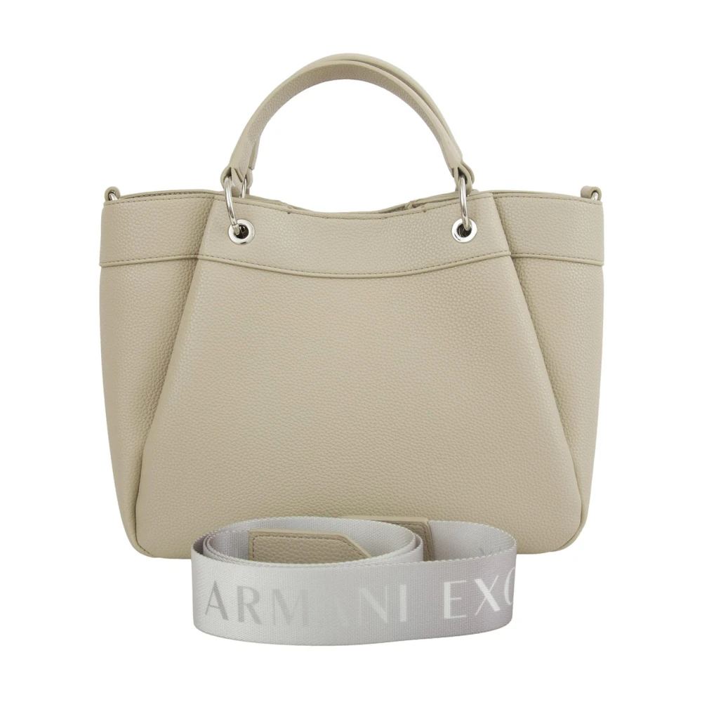 Armani Exchange Ivoor Winkel Tas Stijlvol Model White Dames