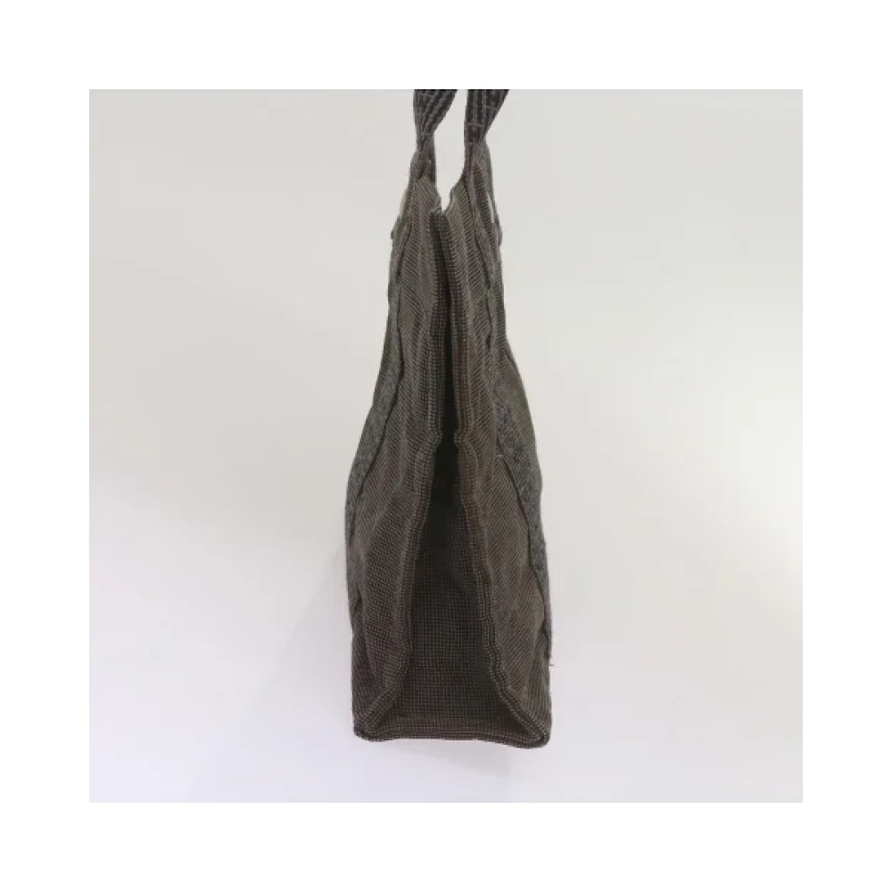 Hermès Vintage Pre-owned Cotton handbags Gray Dames