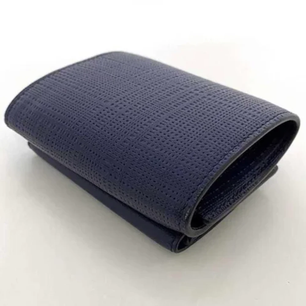 Loewe Pre-owned Leather wallets Blue Dames