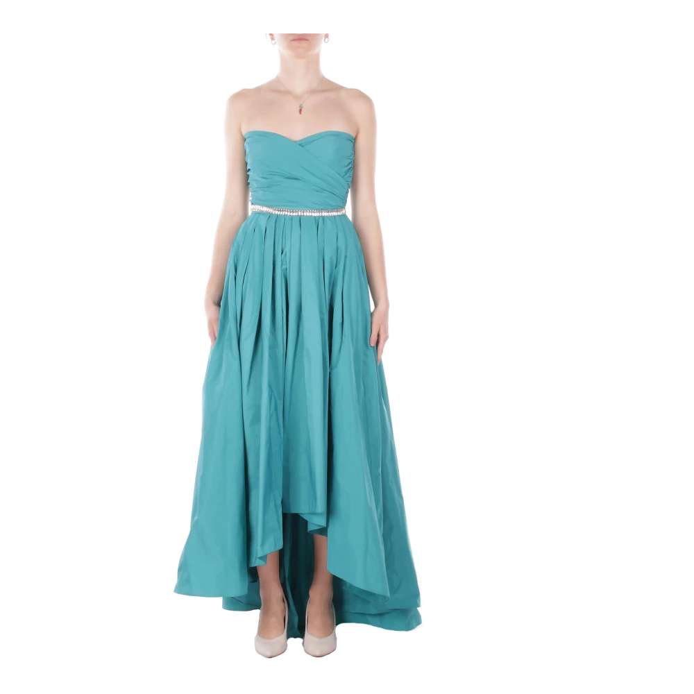 Pinko Dattero Taffeta Dress - Female - Gowns - Green - M - Dresses