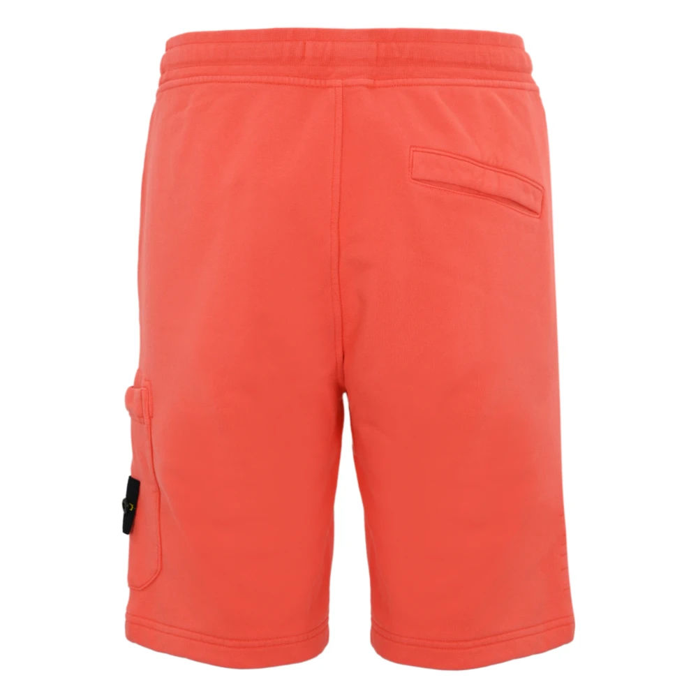 Stone Island Rode katoenen Bermuda shorts Red Heren
