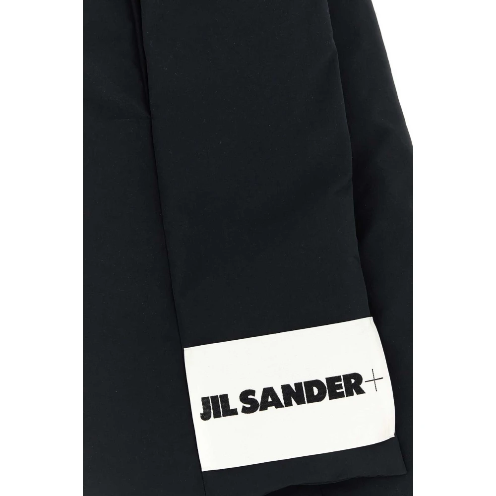 Jil Sander Zwarte polyester sjaal Black Heren