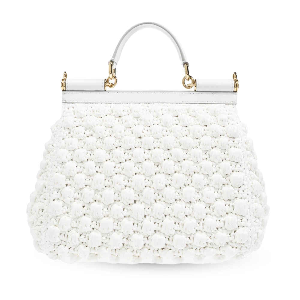 Dolce & Gabbana Sicily Schoudertas White Dames