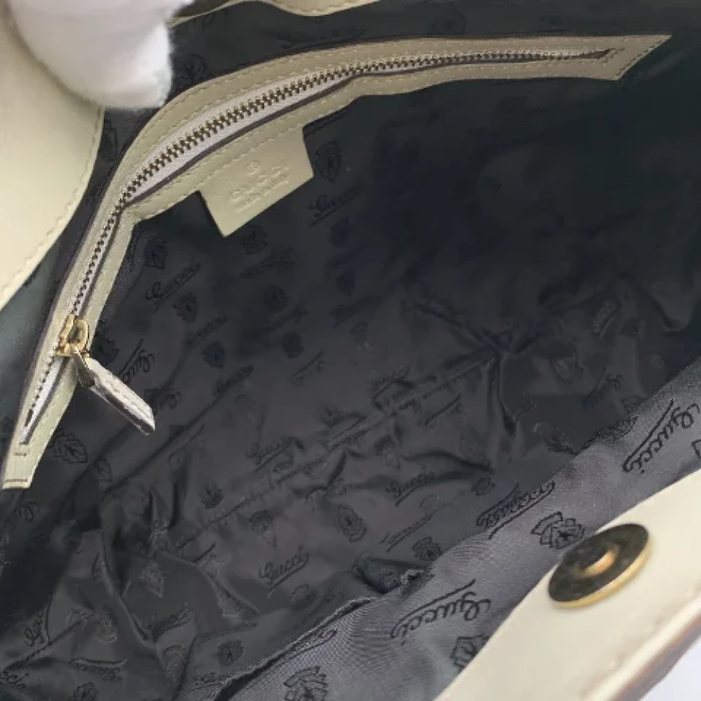 Gucci Vintage Pre-owned Leather gucci-bags White Dames