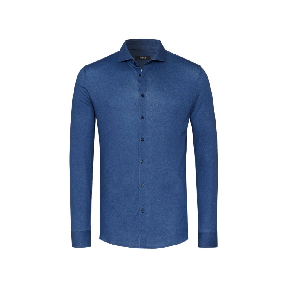 Desoto Blauw Business Overhemd met Lange Mouwen Blue Heren