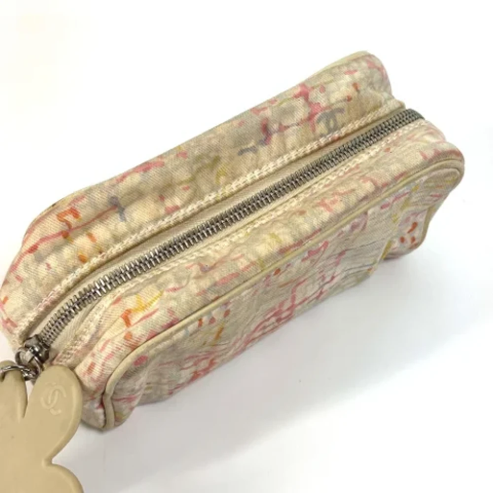 Chanel Vintage Pre-owned Canvas clutches Pink Dames
