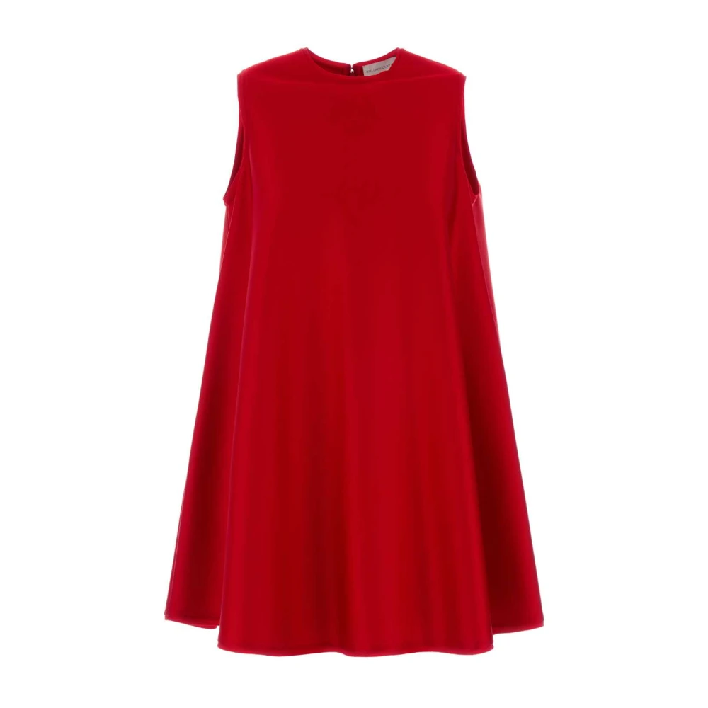 Stella Mccartney Women's Red Envers Satin A-Line Mini Dress