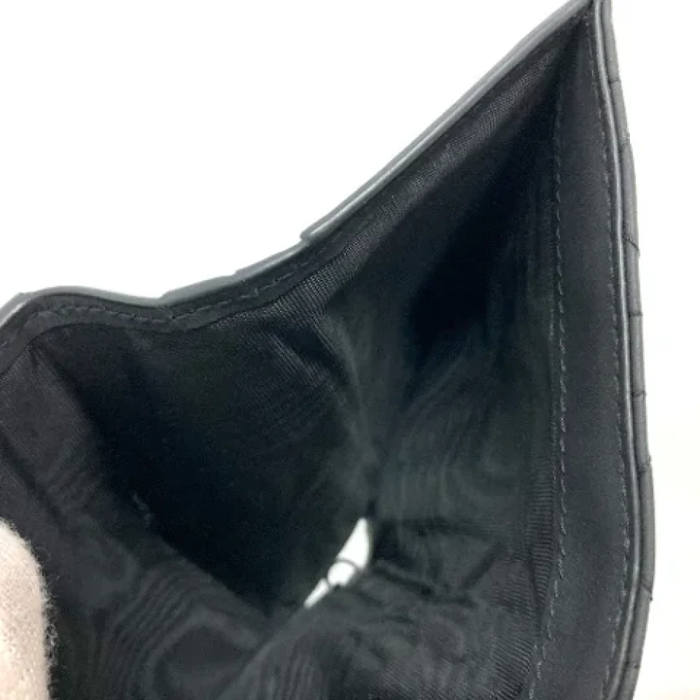 Dior Vintage Pre-owned Leather wallets Black Dames