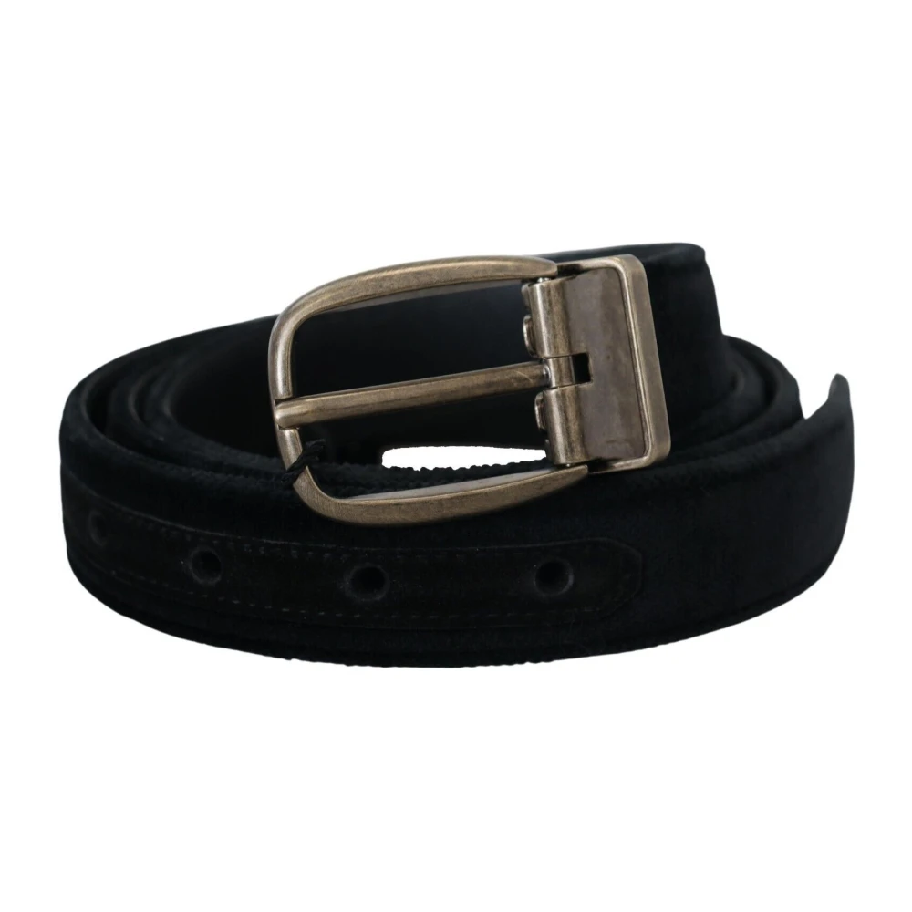 Dolce & Gabbana Men's Black Elegant Leather Belt
