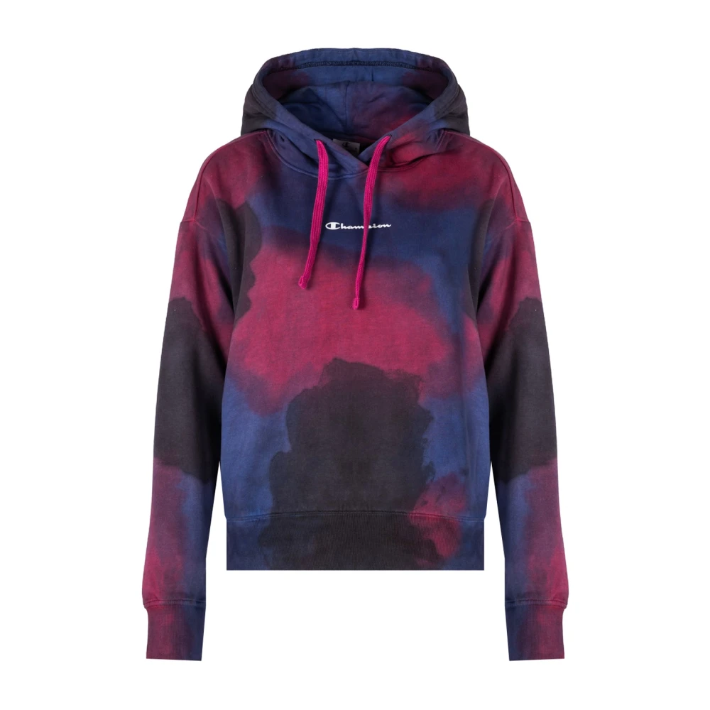 Classic Hoodie with Adjustable Hood and Stylish Print Champion