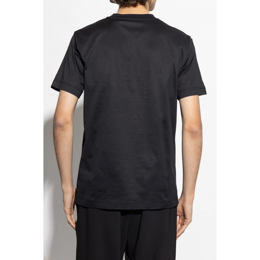 Burberry T-shirt met geborduurd logo Blue Heren