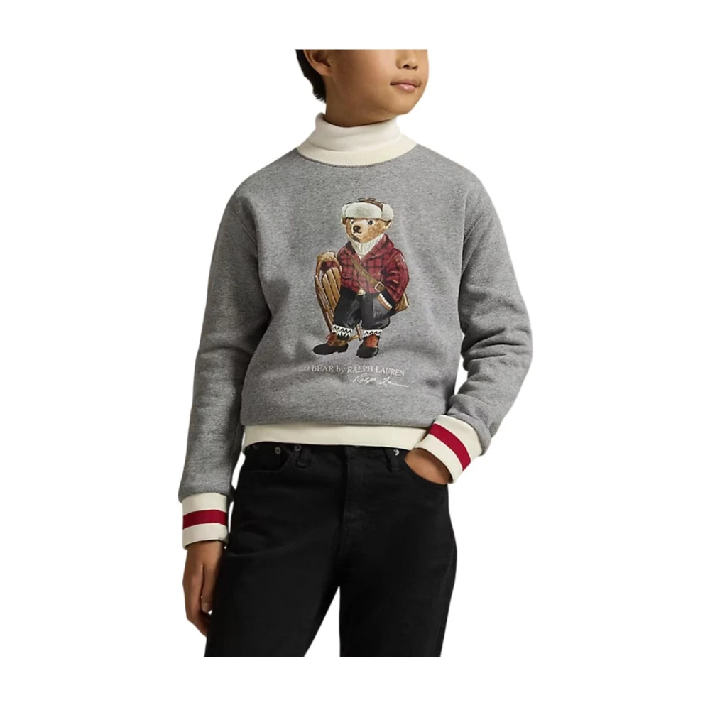 Polo Ralph Lauren Men's Gray Bear Fleece Sweatshirt