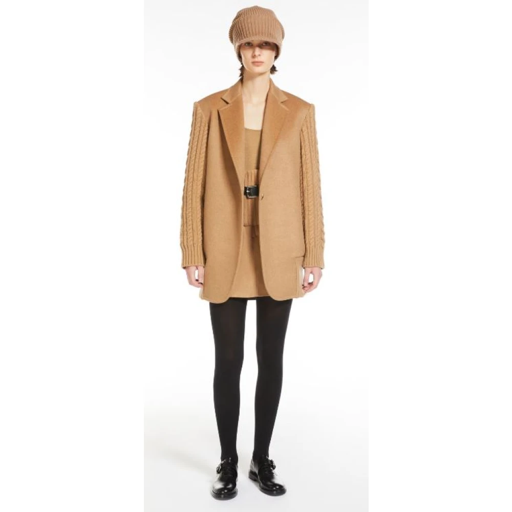 Max Mara Kameel Rok met Zakken Brown Dames