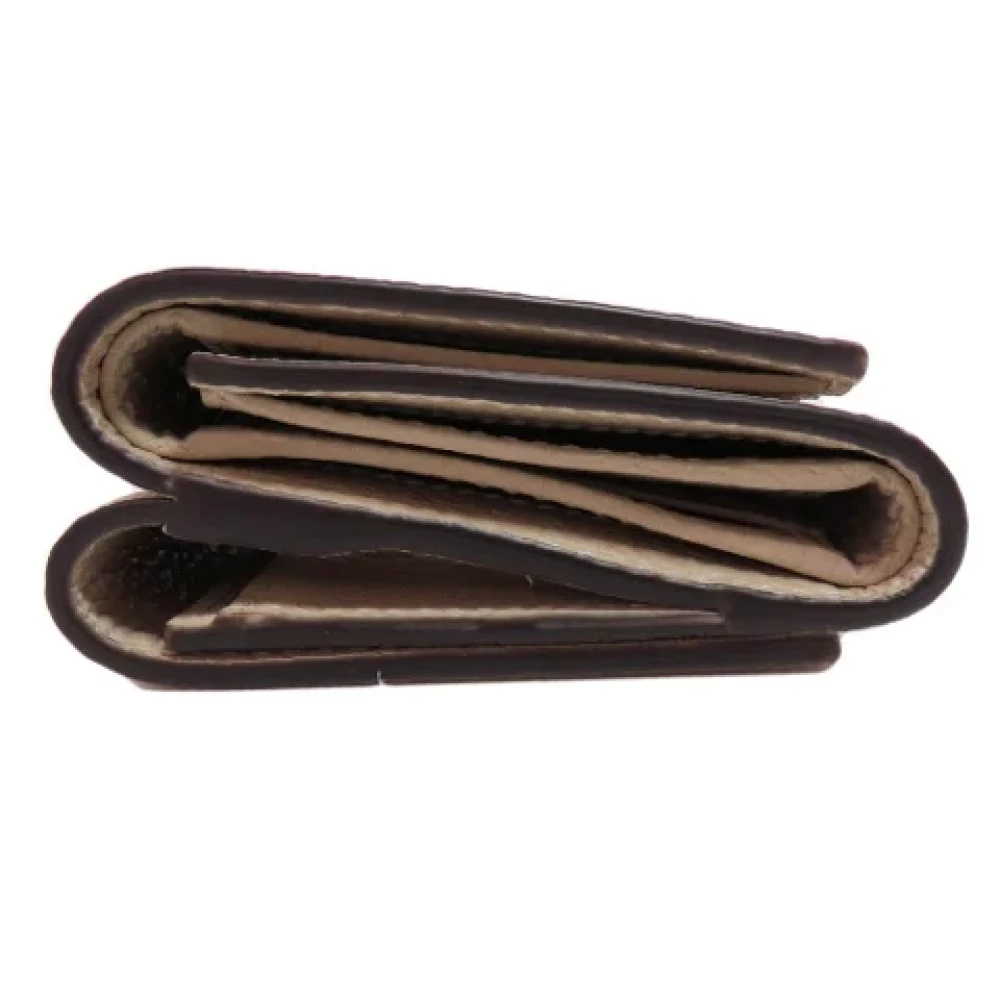 Gucci Vintage Pre-owned Leather wallets Beige Dames