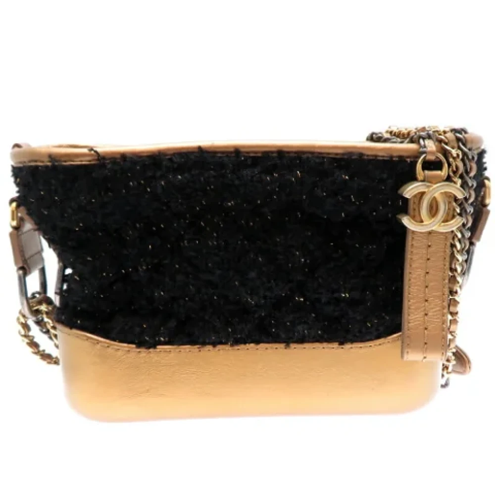 Chanel Vintage Pre-owned Fabric shoulder-bags Black Dames