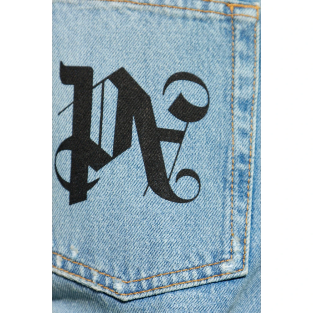 Palm Angels Jeans met vintage-effect Blue Heren