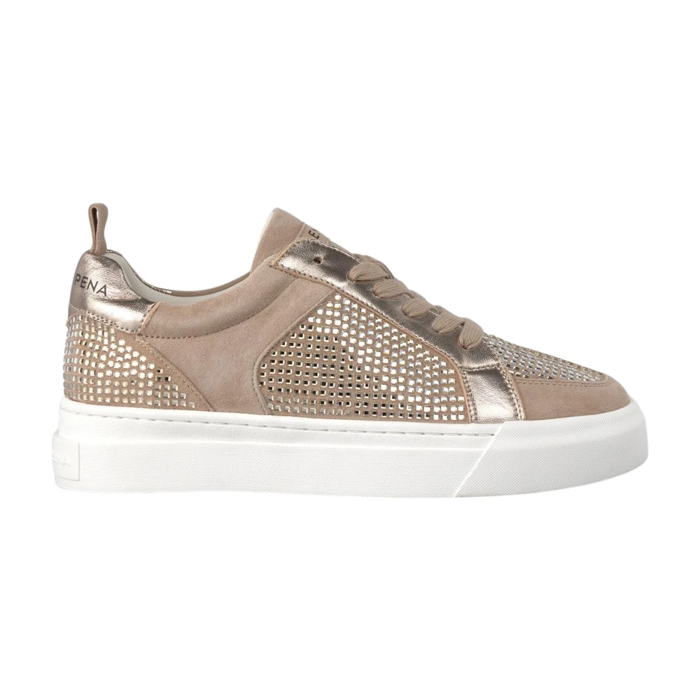 Alma EN Pena Sneakers met strass details Dames Schoenen Beige