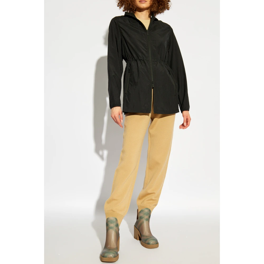 Burberry Lichtgewicht jas met capuchon Black Dames