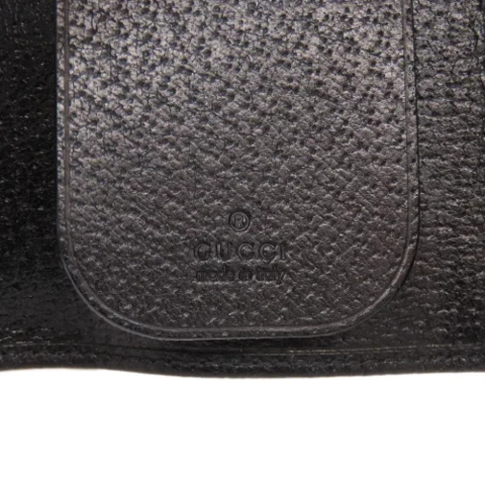 Gucci Vintage Pre-owned Leather key-holders Black Dames