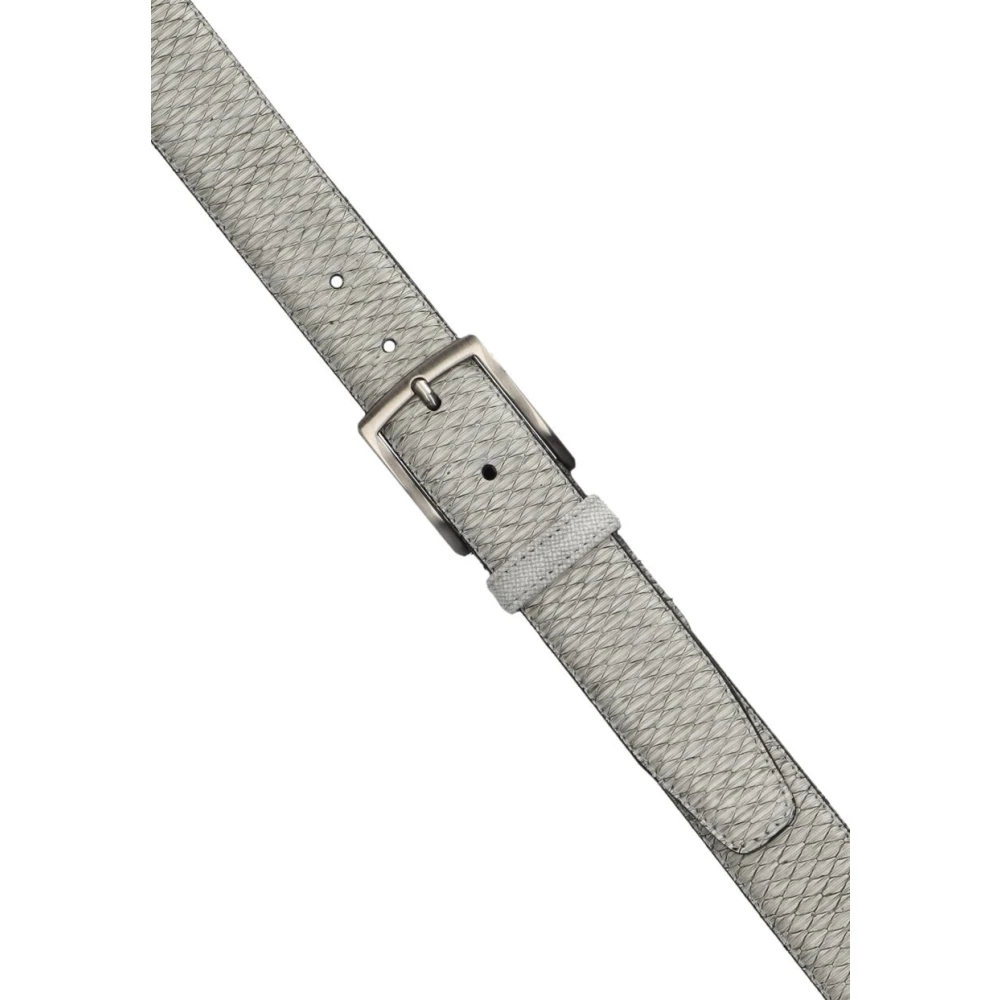 Floris van Bommel Heren Leren Riem Gray Heren