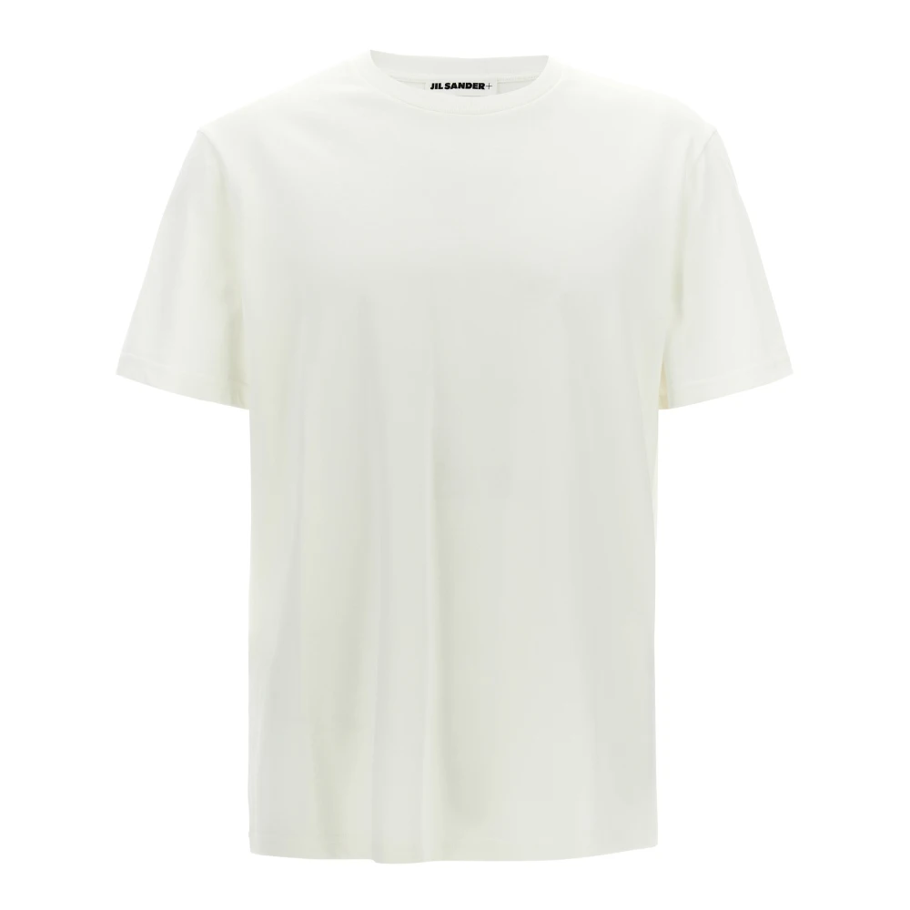 Jil Sander Men's White Cotton Crew-Neck T-Shirt