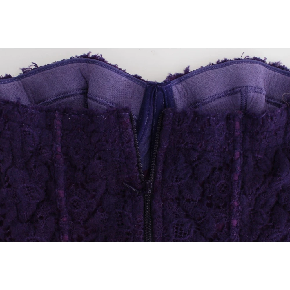 Ermanno Scervino Paarse Kant Bustier Korset Purple Dames