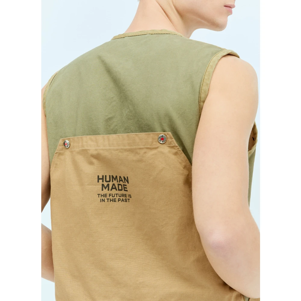 Human Made Canvas Jachtvest met Logo Patch Multicolor Heren