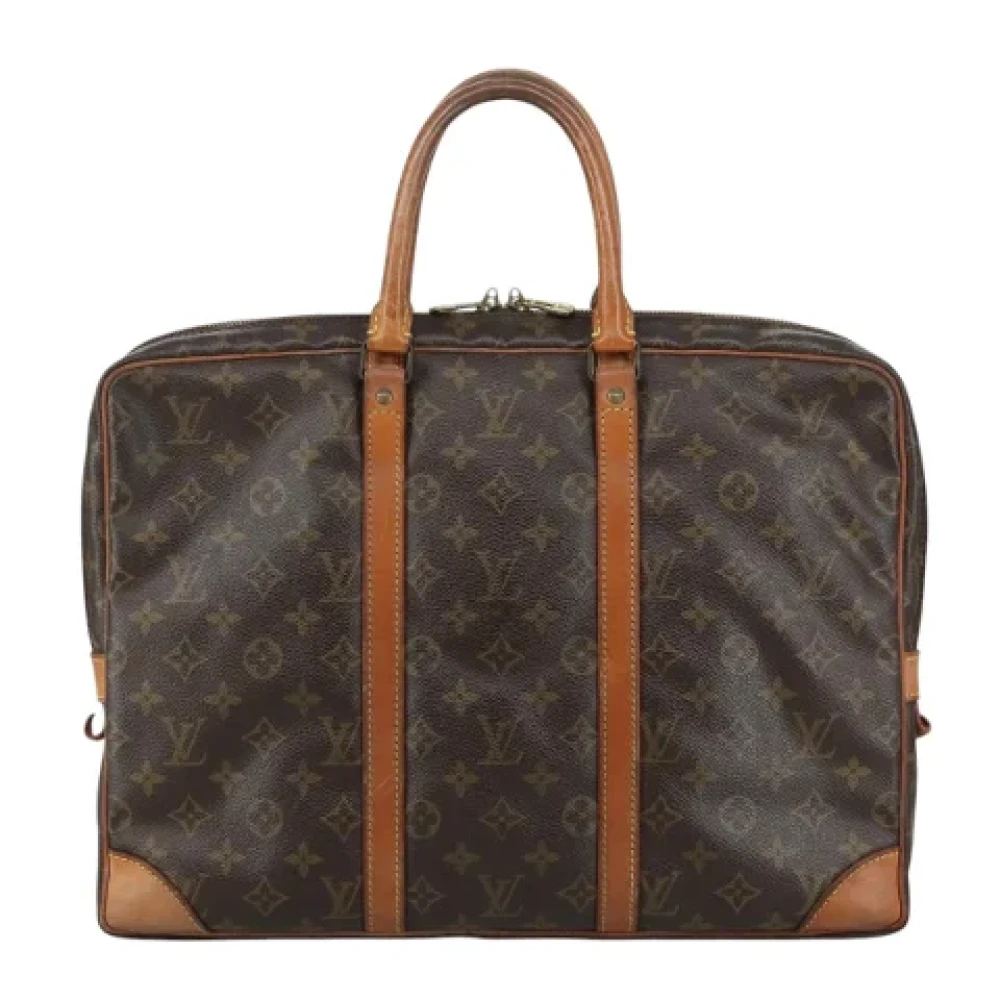 Louis Vuitton Vintage Pre-owned Canvas briefcases Brown Dames