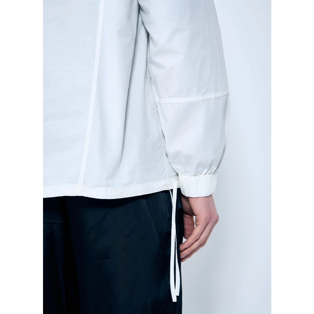 Dries Van Noten Katoenen Zip-Up Shirt White Heren